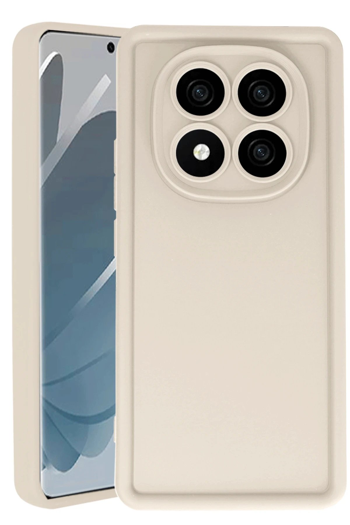 Newface Xiaomi Redmi Note 14 Pro 5G Kılıf Viera Silikon - Krem