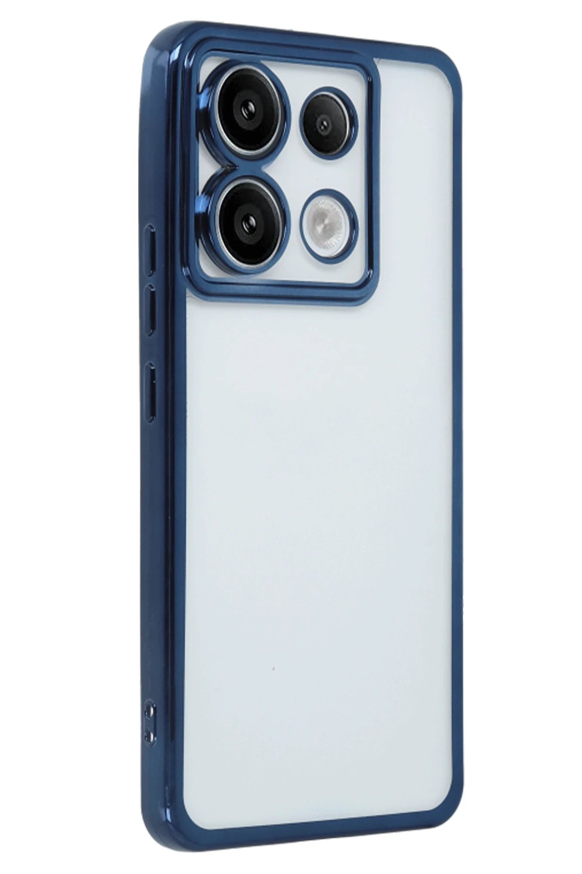 Newface Xiaomi Redmi Note 13 Pro 5G Kılıf Razer Lensli Silikon - Lacivert