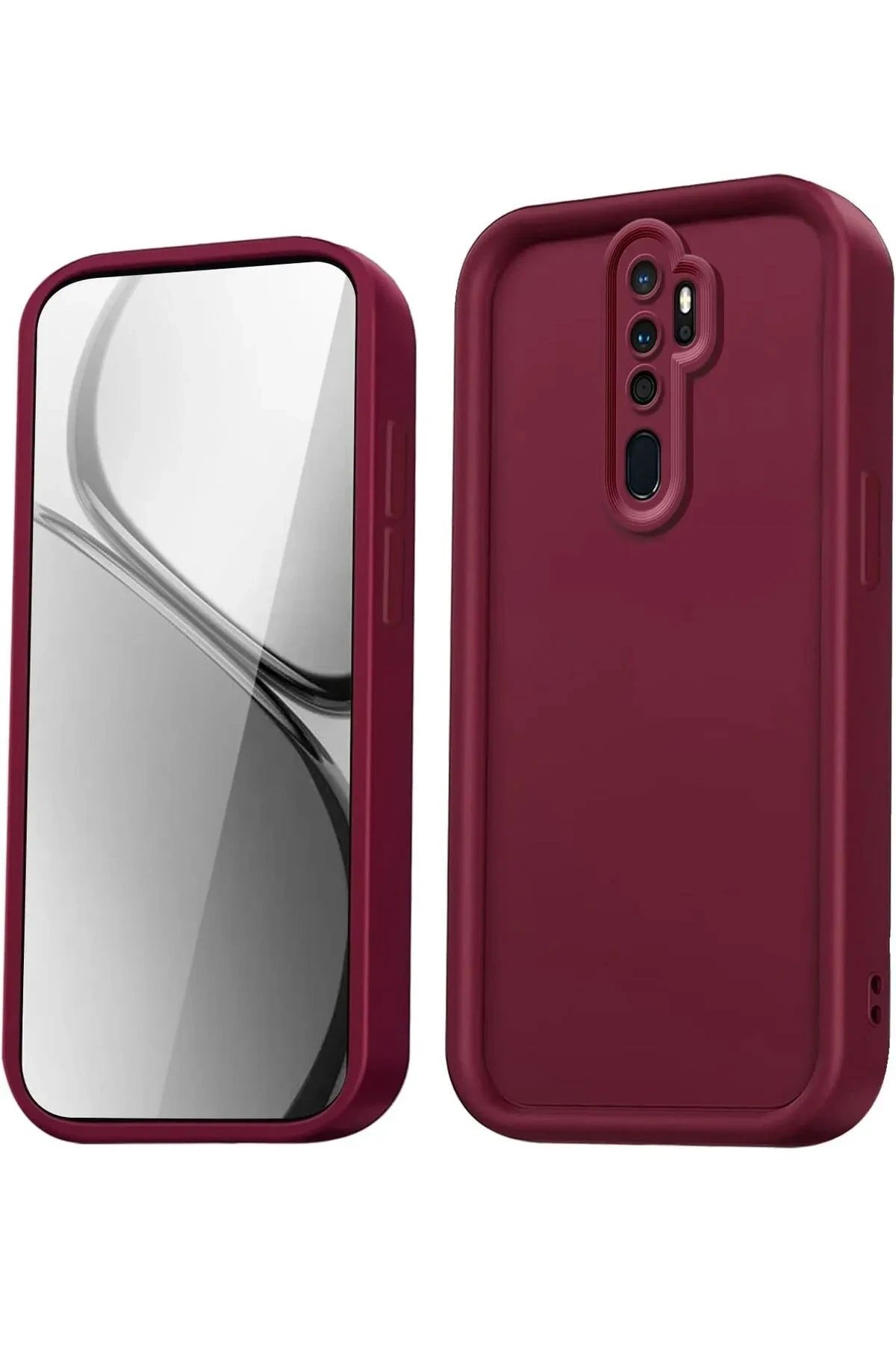 Newface Xiaomi Redmi Note 8 Pro Kılıf Viera Silikon - Bordo