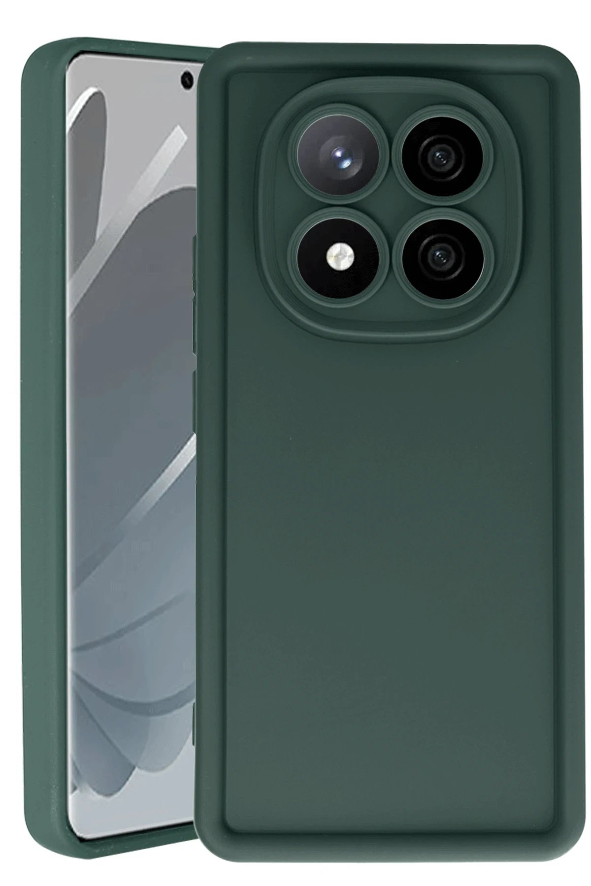 Newface Xiaomi Redmi Note 14 Pro 4G Kılıf Viera Silikon - Koyu Yeşil