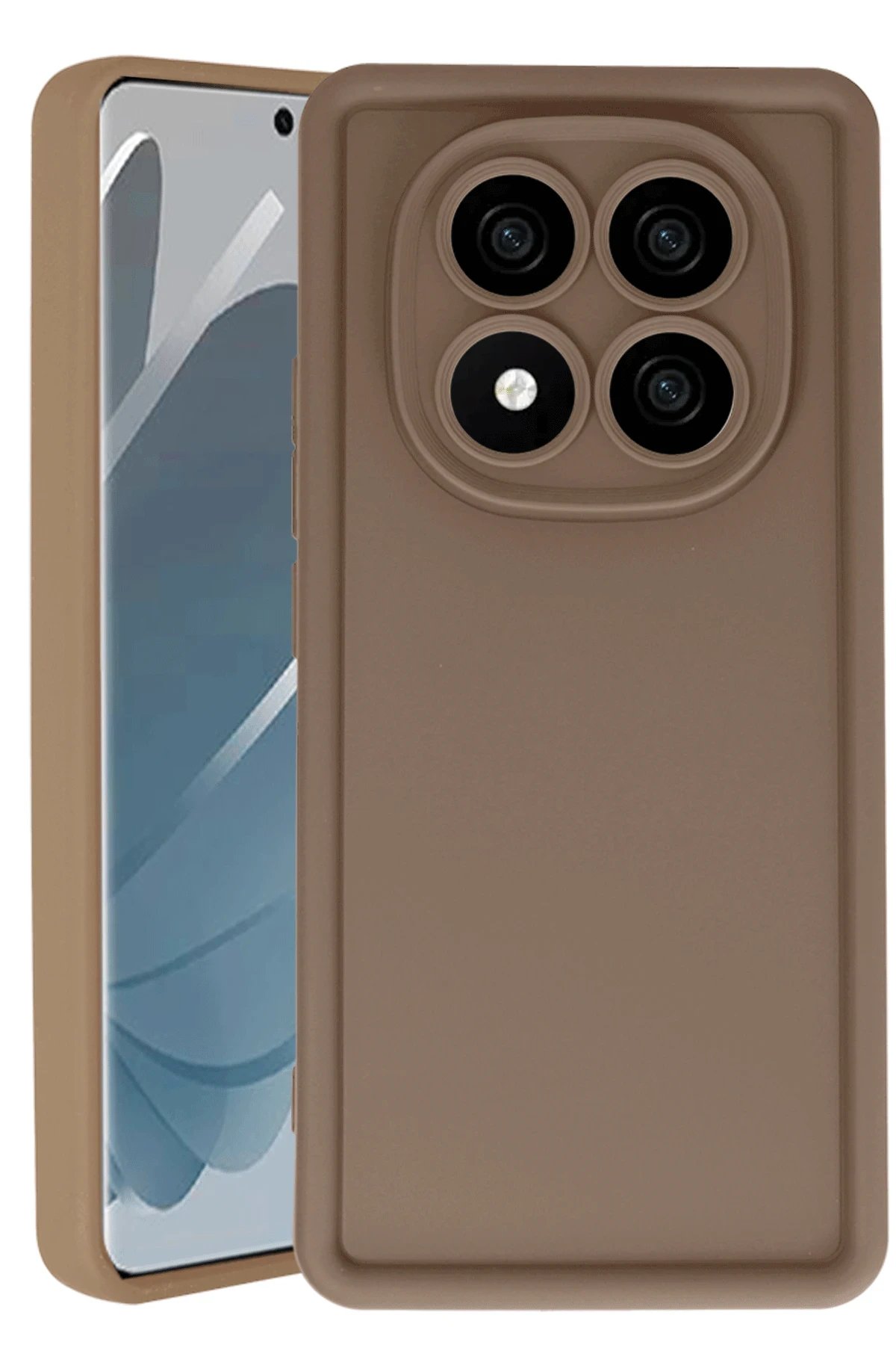 Newface Xiaomi Redmi Note 14 Pro 4G Kılıf Viera Silikon - Kahverengi