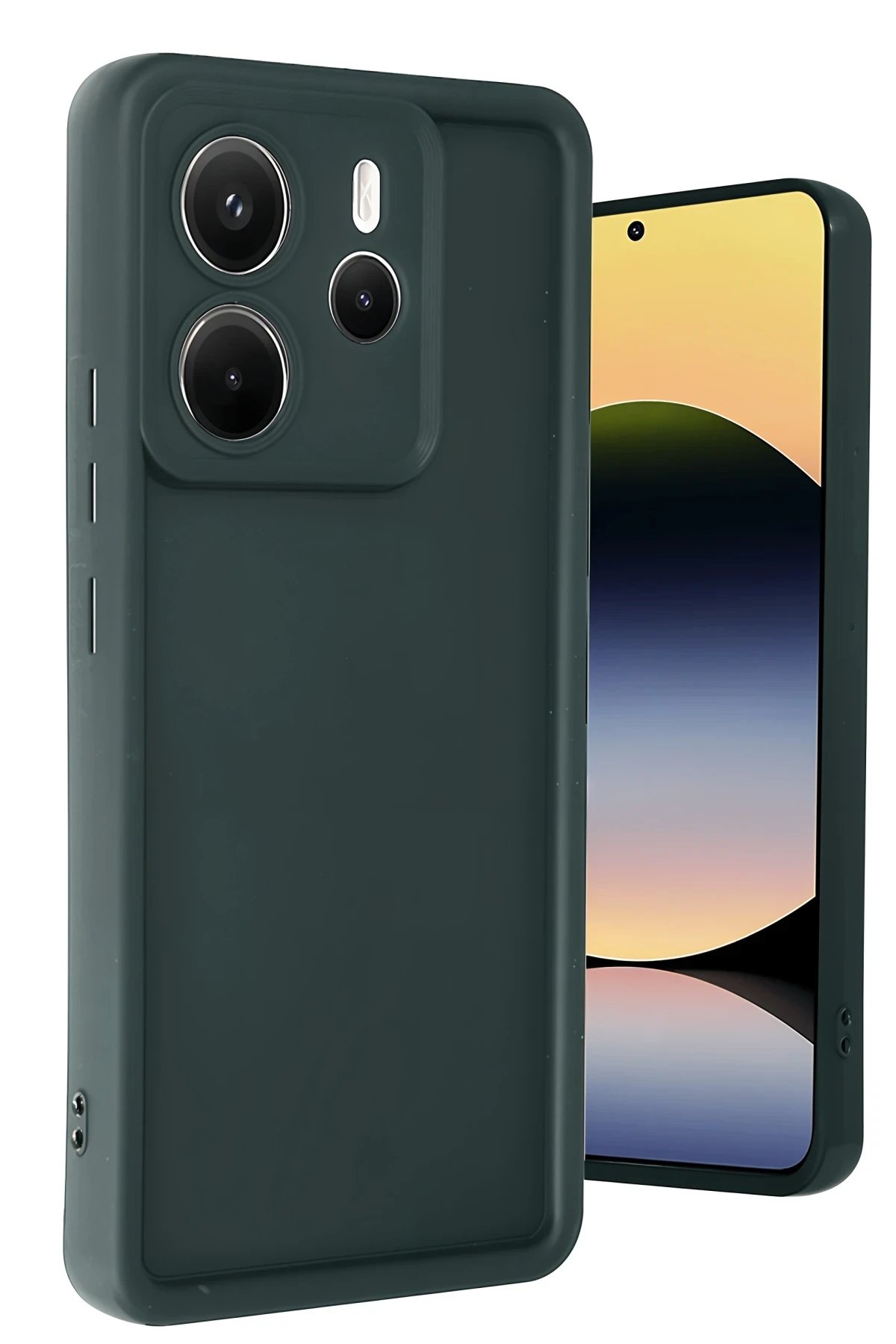 Newface Xiaomi Redmi Note 14 4G Kılıf Viera Silikon - Koyu Yeşil