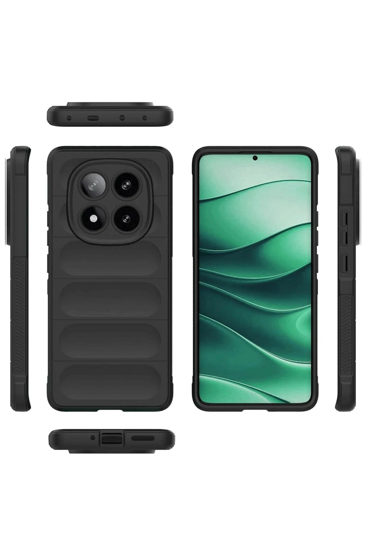 Newface Xiaomi Redmi Note 14 Pro 4G Kılıf Optimum Silikon - Siyah