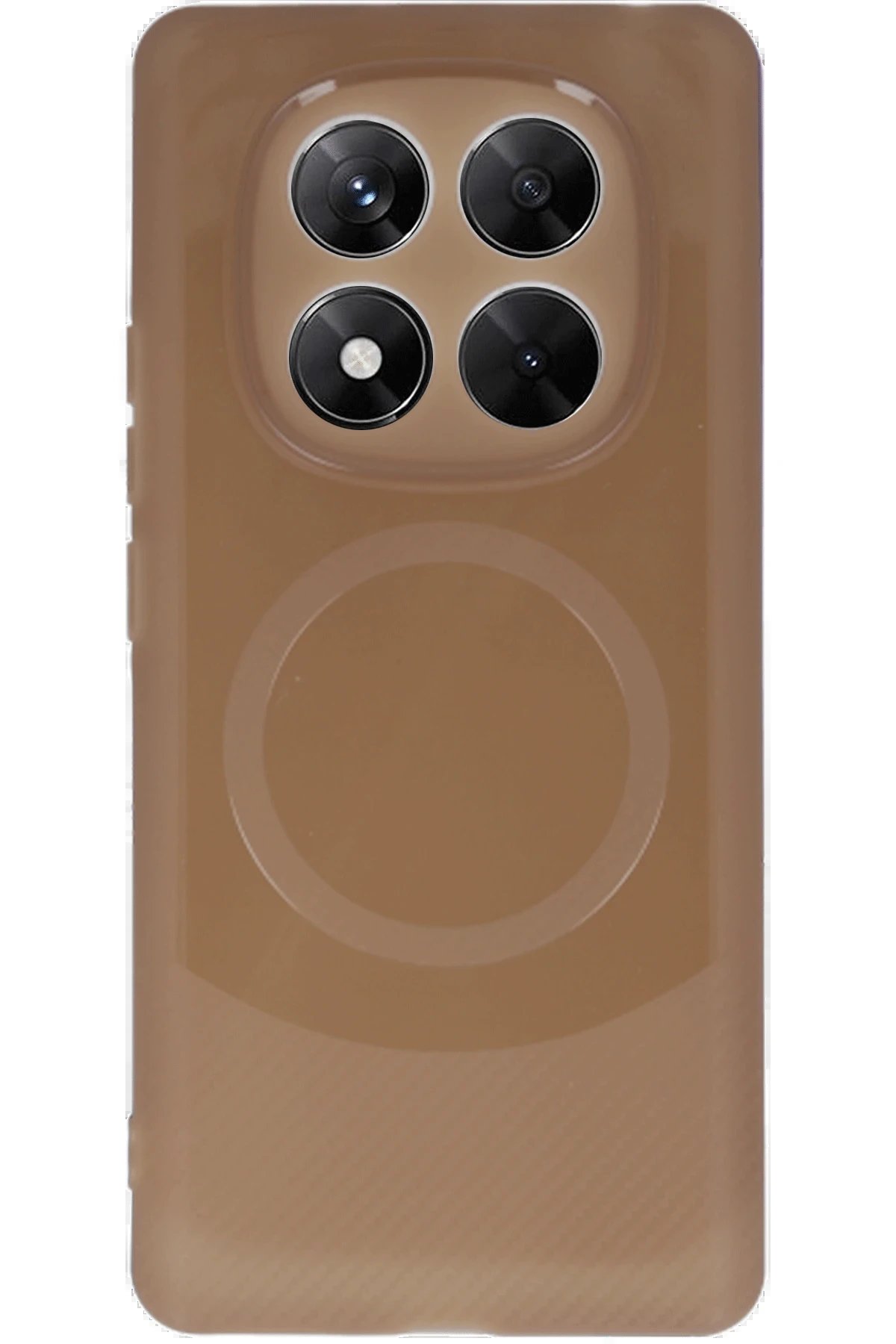 Newface Xiaomi Redmi Note 14 Pro 5G Kılıf Maya Karbon Kapak - Kahverengi