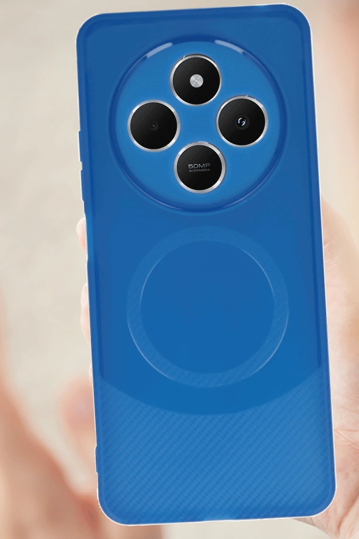 Newface Xiaomi Redmi 14C Kılıf Maya Karbon Kapak - Bordo