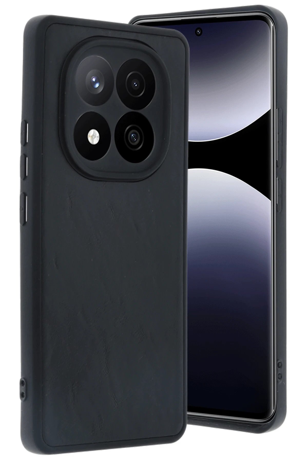 Newface Xiaomi Redmi Note 14 Pro 4G Kılıf Aras Deri Kapak - Siyah