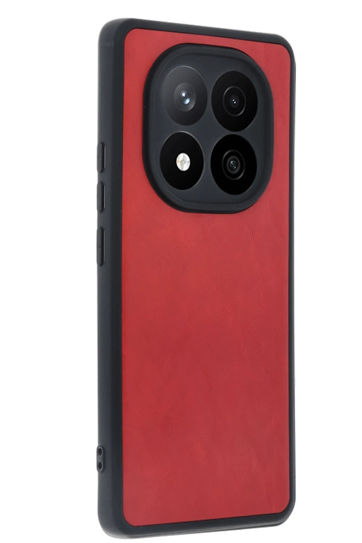 Newface Xiaomi Redmi Note 14 Pro 4G Kılıf Aras Deri Kapak - Kırmızı