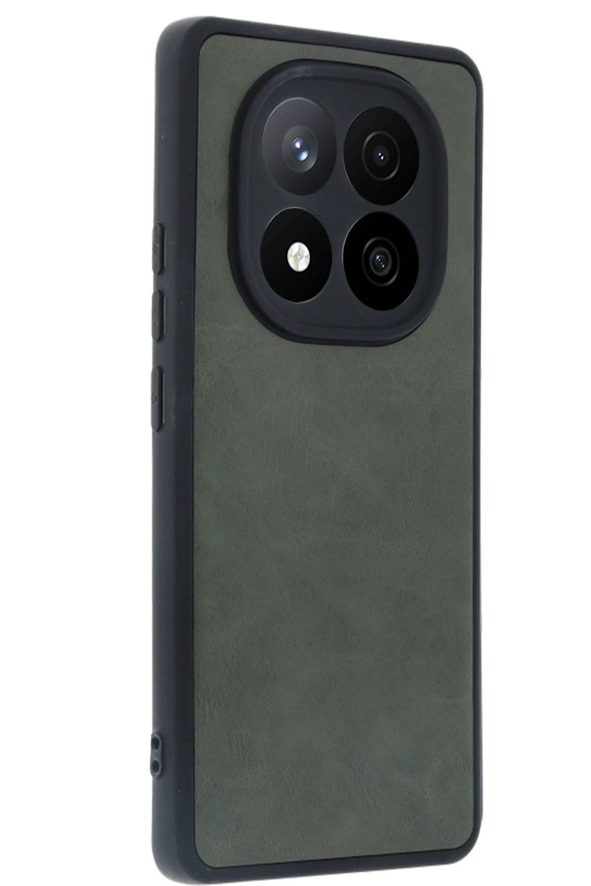 Newface Xiaomi Redmi Note 14 Pro 4G Kılıf Aras Deri Kapak - Koyu Yeşil