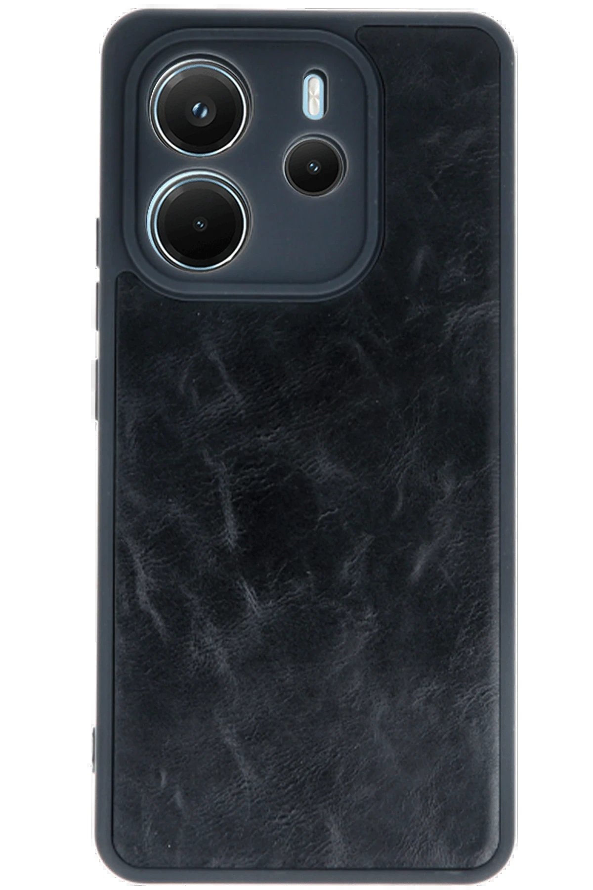 Newface Xiaomi Redmi Note 14 4G Kılıf Aras Deri Kapak - Siyah