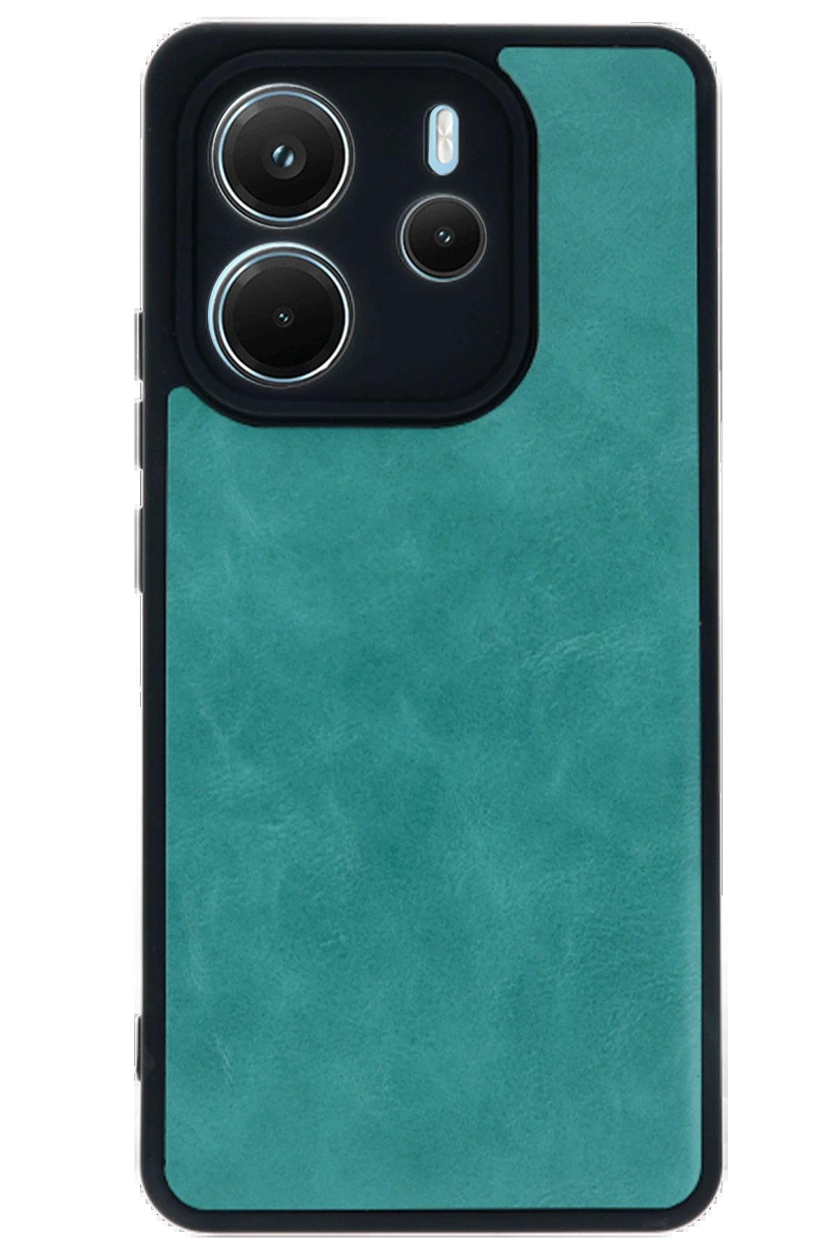 Newface Xiaomi Redmi Note 14 4G Kılıf Aras Deri Kapak - Açık Yeşil