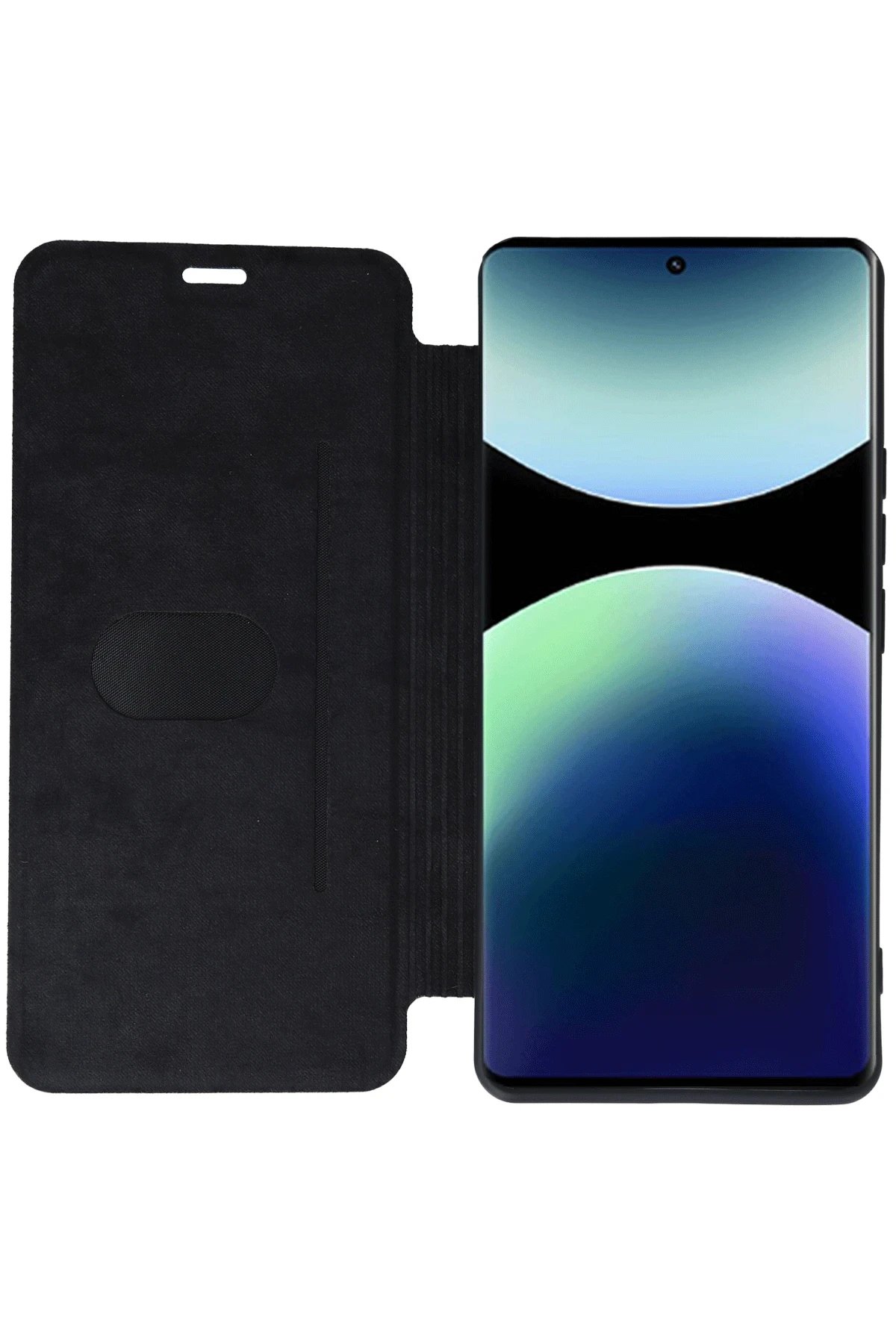Newface Xiaomi Redmi Note 14 Pro 4G Kılıf Flip Cover - Koyu Yeşil