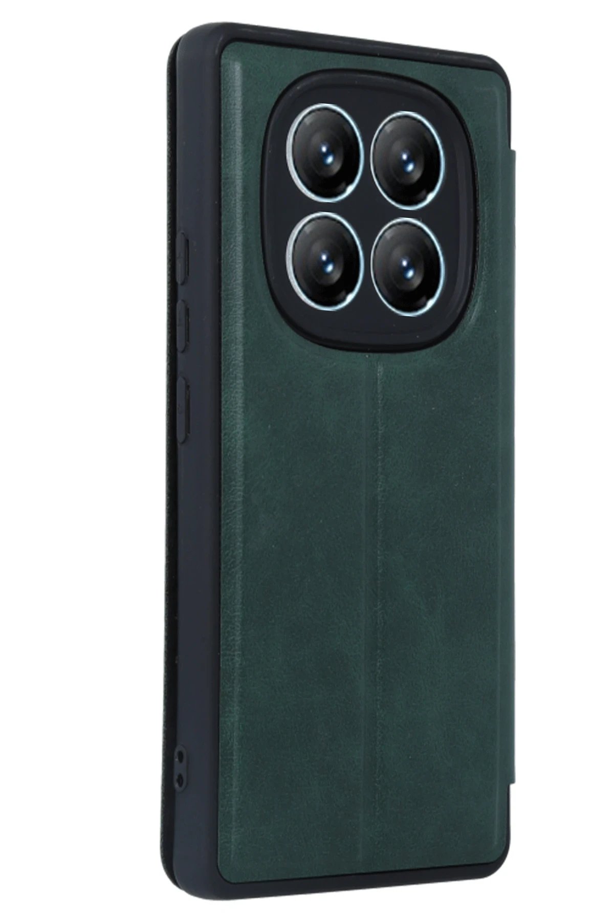 Newface Xiaomi Redmi Note 14 Pro 4G Kılıf Flip Cover - Koyu Yeşil