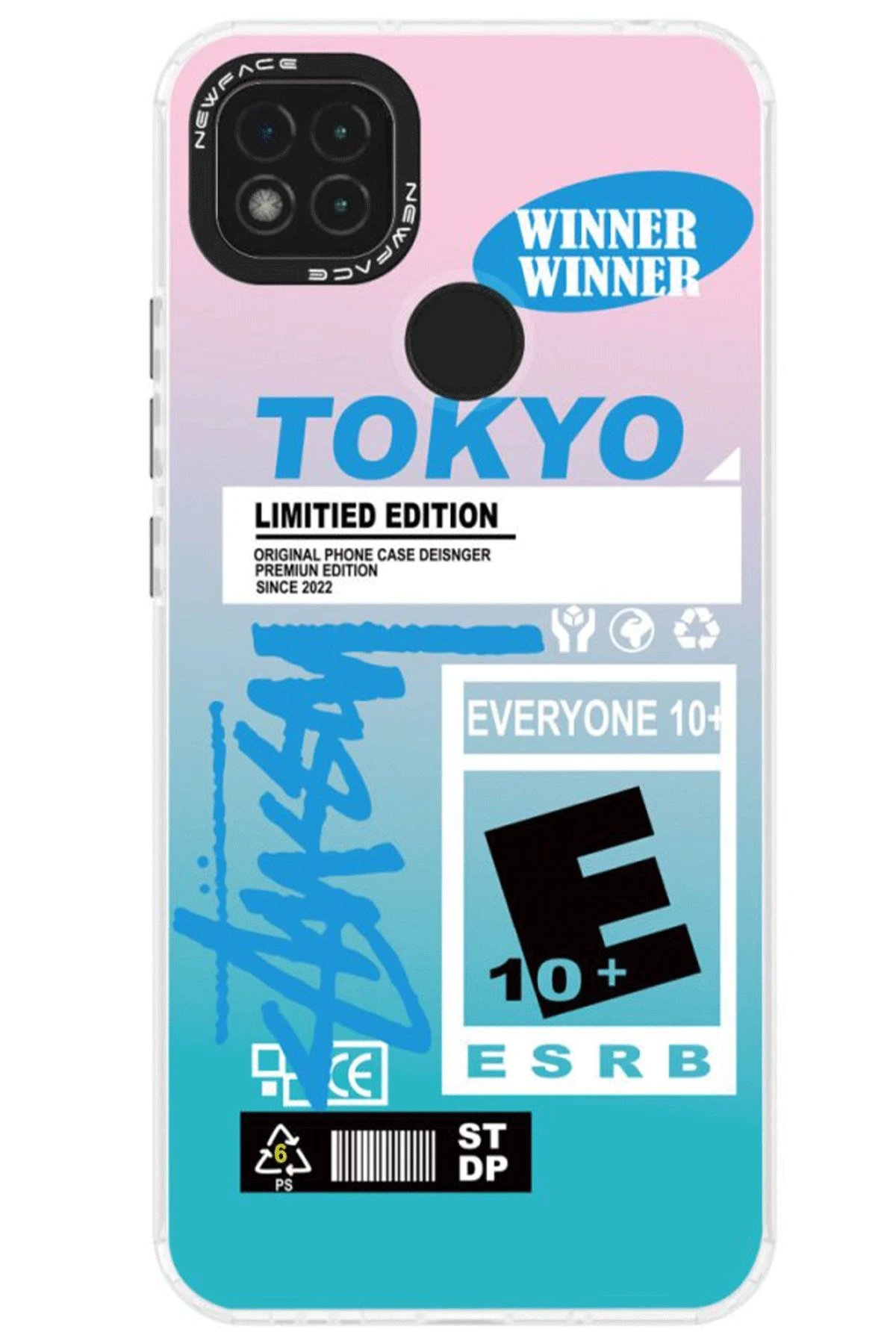 Newface Xiaomi Redmi 10C Kılıf Estoril Desenli Kapak - Estoril - 1