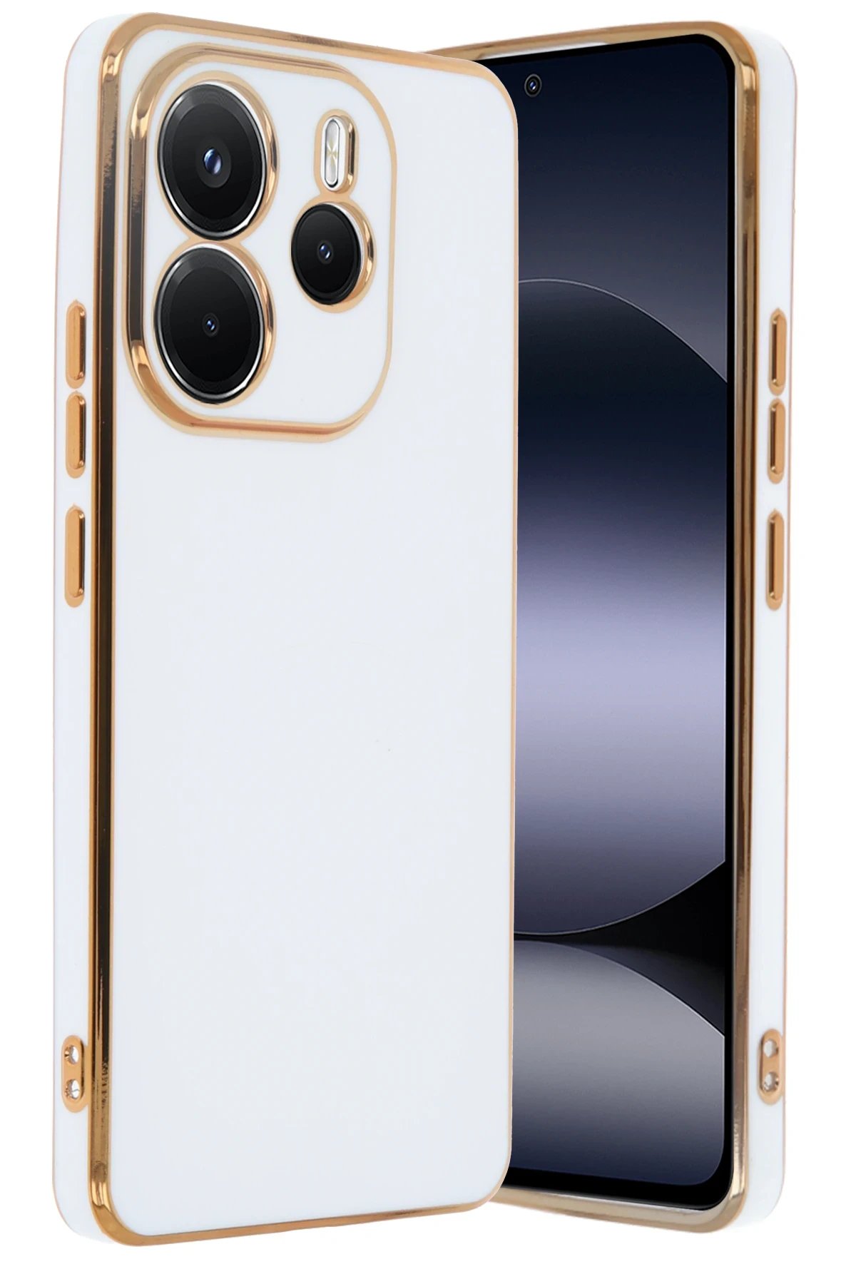 Newface Xiaomi Redmi Note 14 4G Kılıf Volet Silikon - Beyaz