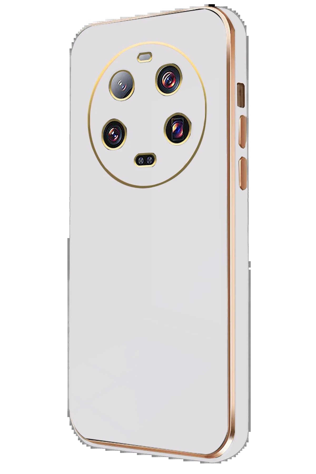 Newface Xiaomi Mi 14 Ultra Kılıf Volet Silikon - Beyaz