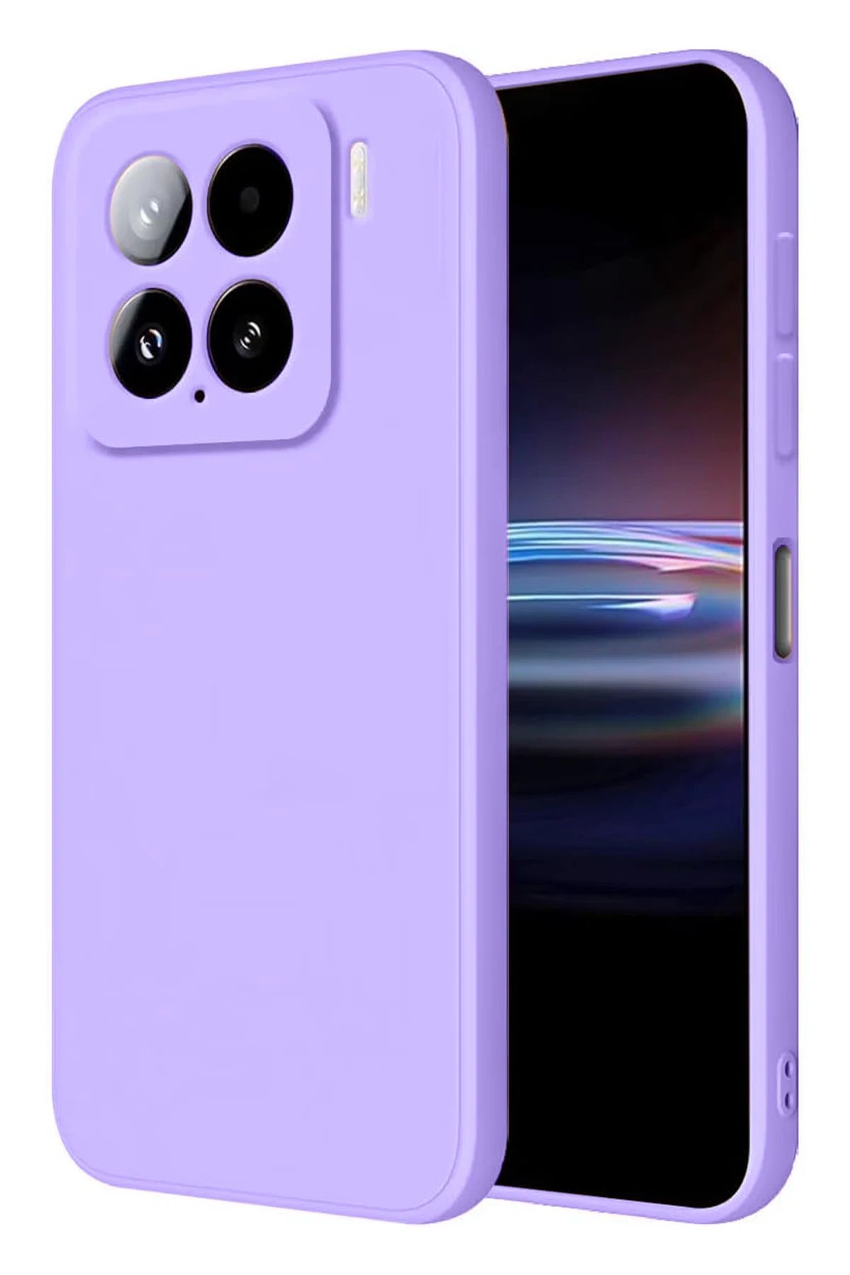 Newface Xiaomi Mi 15 Kılıf Nano içi Kadife Silikon - Lila