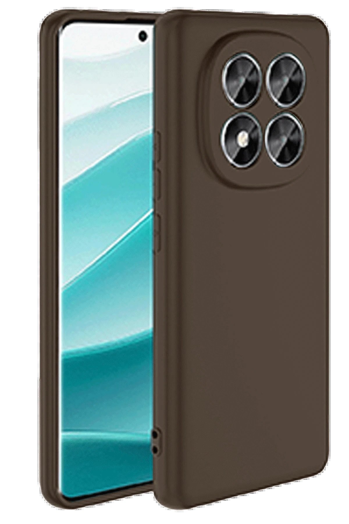 Newface Xiaomi Redmi Note 14 Pro 5G Kılıf First Silikon - Kahverengi