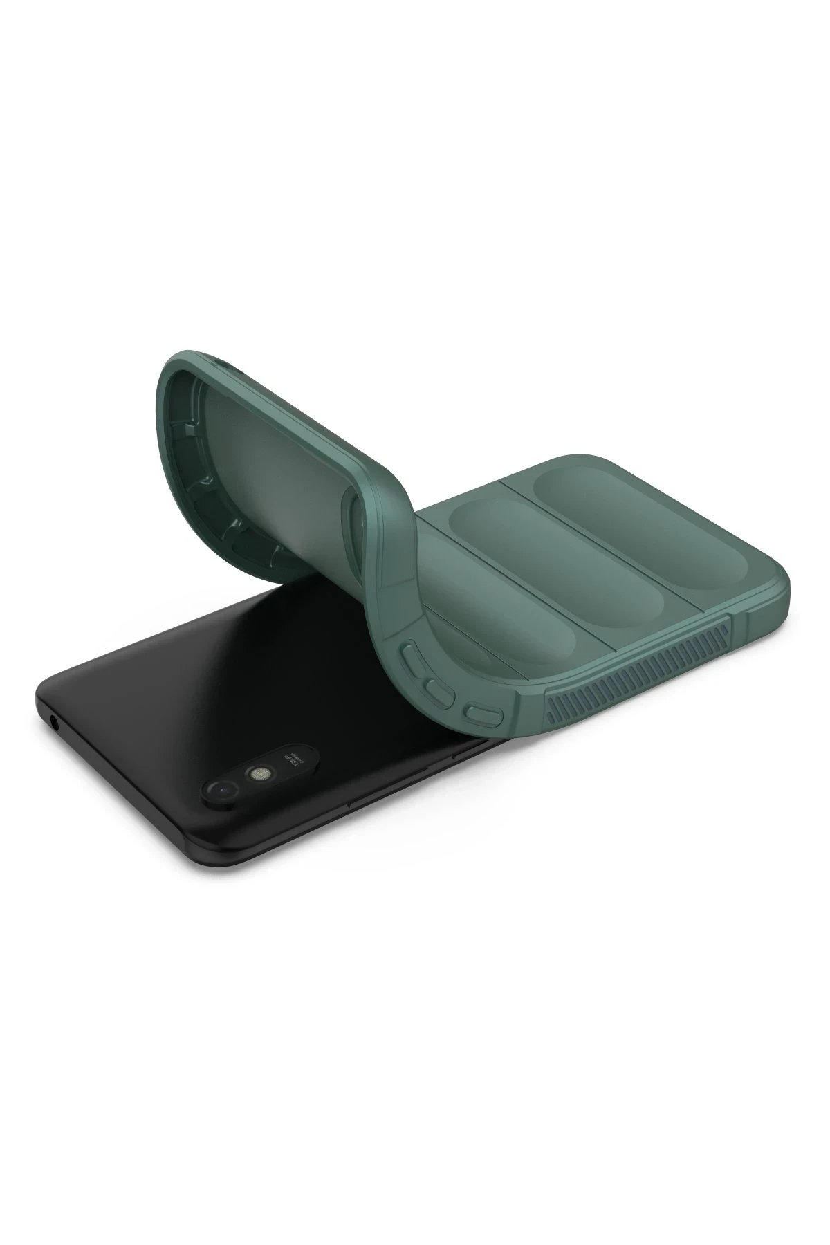 Newface Xiaomi Redmi 9A Kılıf Optimum Silikon - Koyu Yeşil