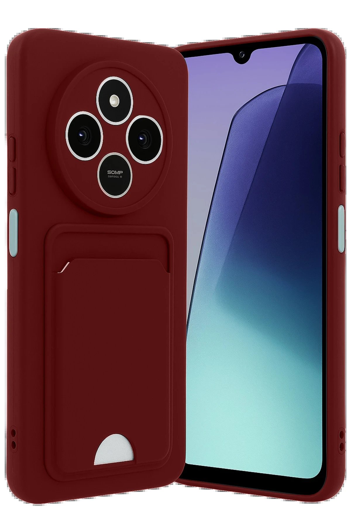 Newface Xiaomi Redmi 14C Kelvin Kartvizitli Silikon - Bordo