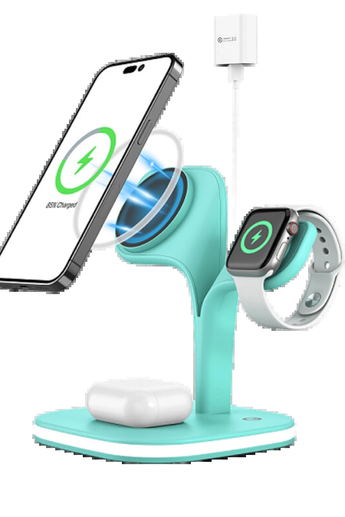 Newface YM-UD22 Kablosuz Şarj Masaüstü Set - Yeşil