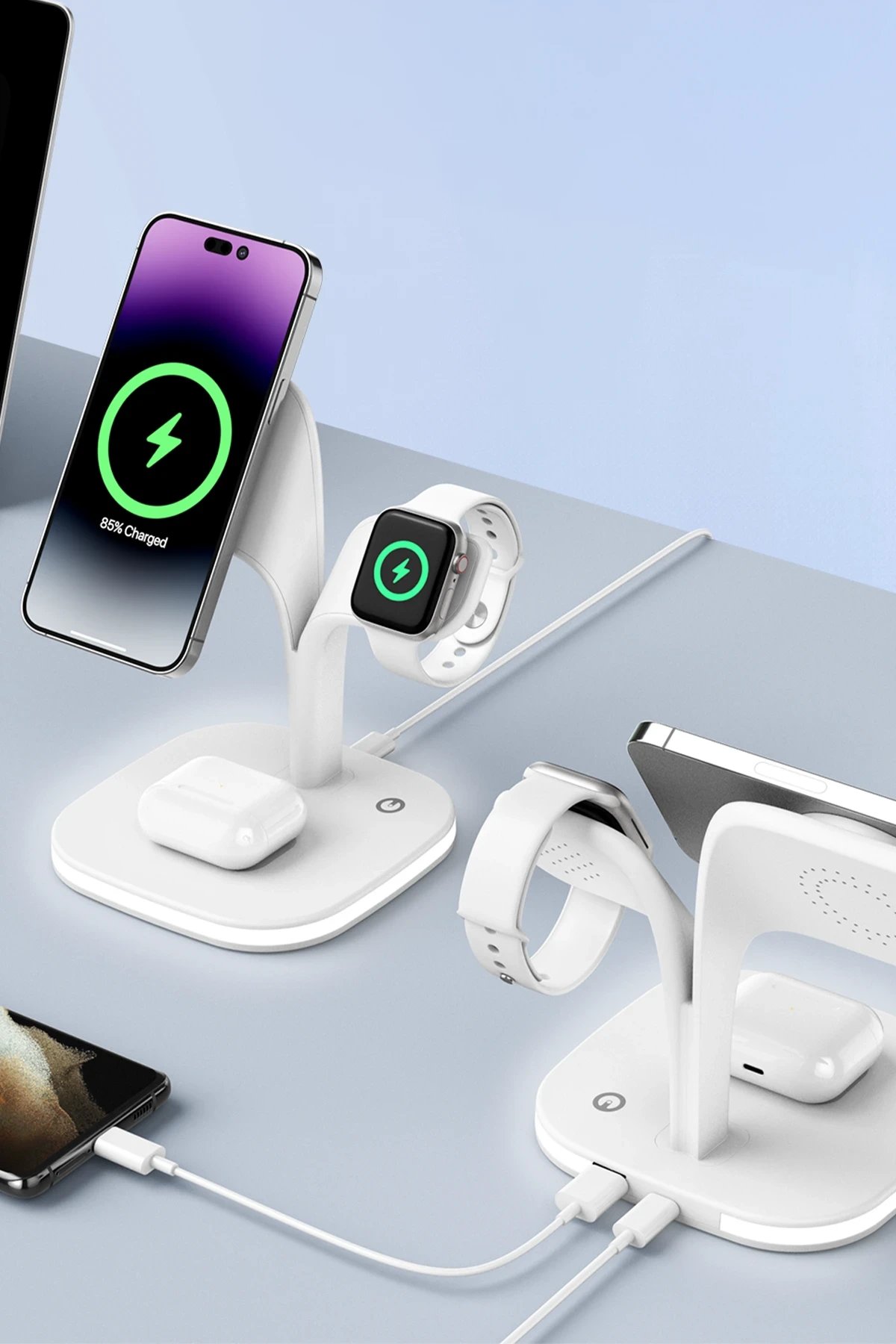 Newface YM-UD22 Kablosuz Şarj Masaüstü Set - Yeşil