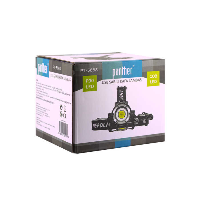 PT-5888 USB ŞARJLI KAFA LAMBASI