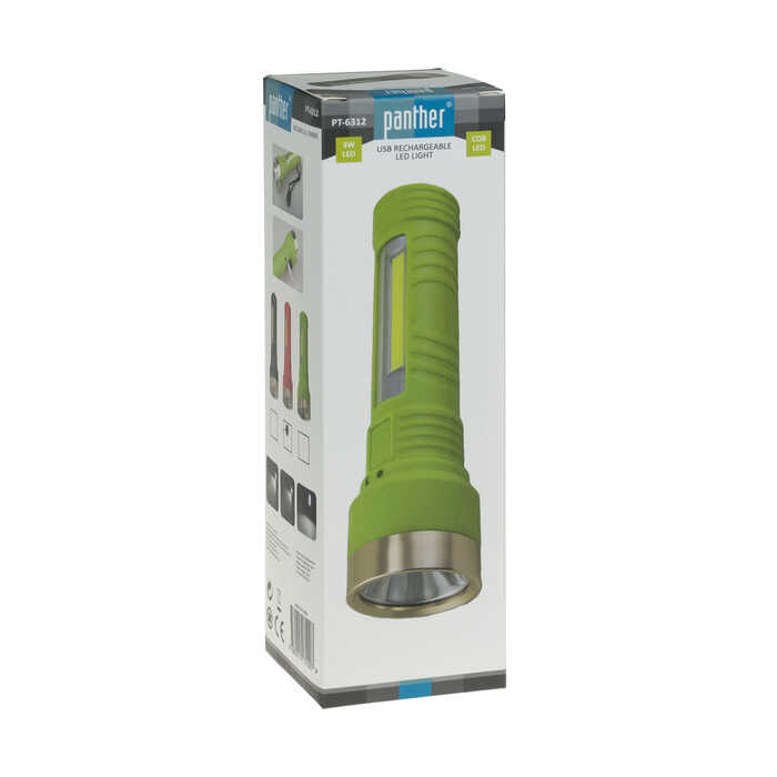 PT-6312 USB ŞARJLI EL FENERİ