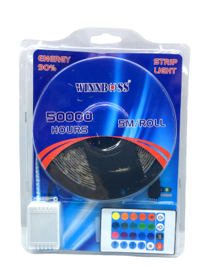 RGB 3ÇİP KUMANDALI ŞERİT LED 5MT