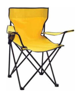 SARI TELESKOP KATLAMALI KAMP SANDALYESİ