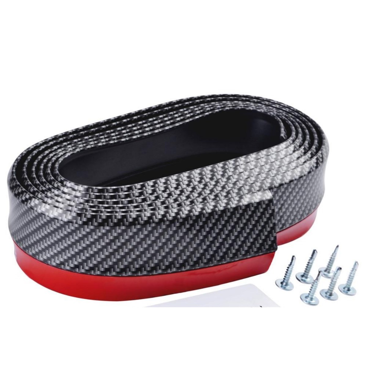 Siyah 2,5 Metre Araba Oto Ön Tampon Koruyucu Kauçuk Pratik Tampon Şerit Bant Döşeme Kiti