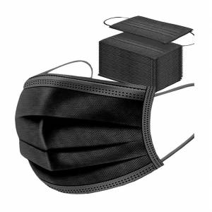 SİYAH CERRAHİ TOZ MASKESİ LASTİKLİ 50Lİ