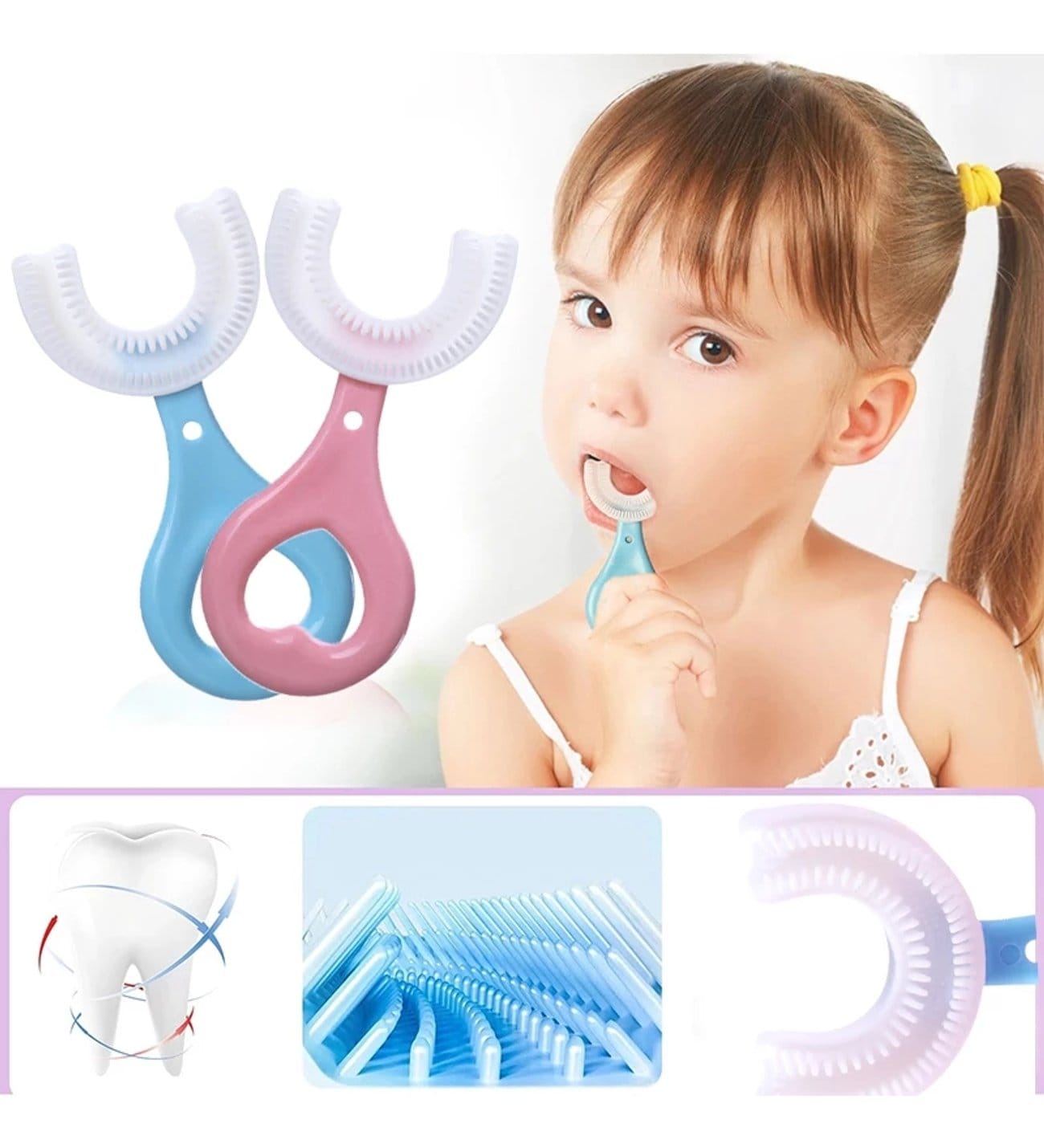 U Tipi Bebek Ağız Bakım ve Diş Fırçası