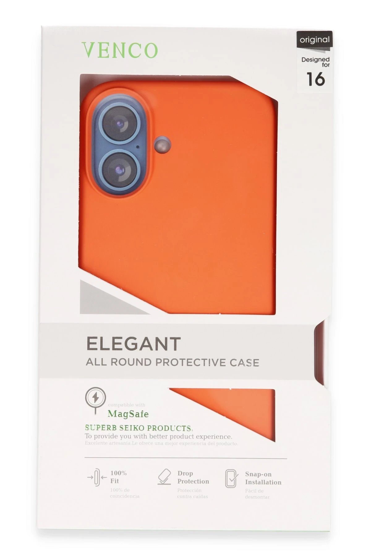 Venco iPhone 16 Home Magsafe Kapak - Turuncu