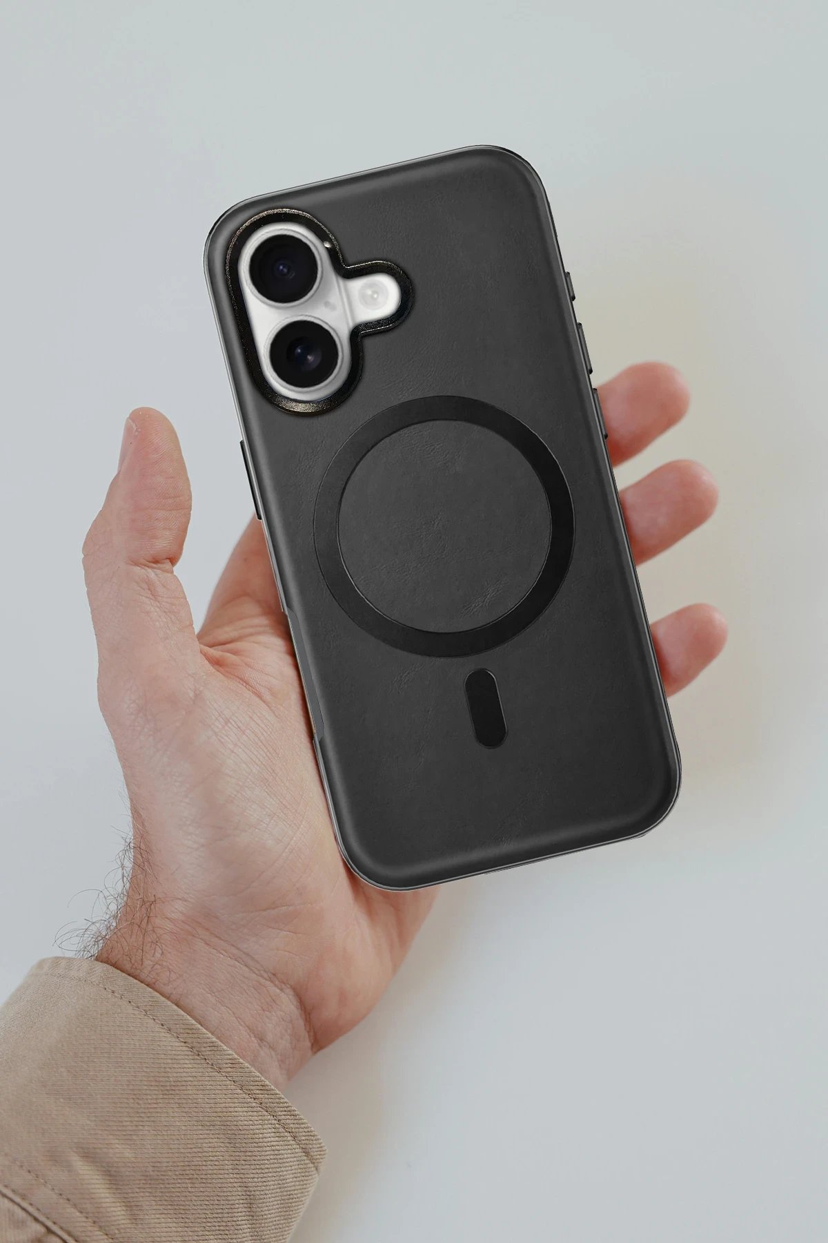 Venco iPhone 16 Puskas Magsafe Kapak - Titan Gri