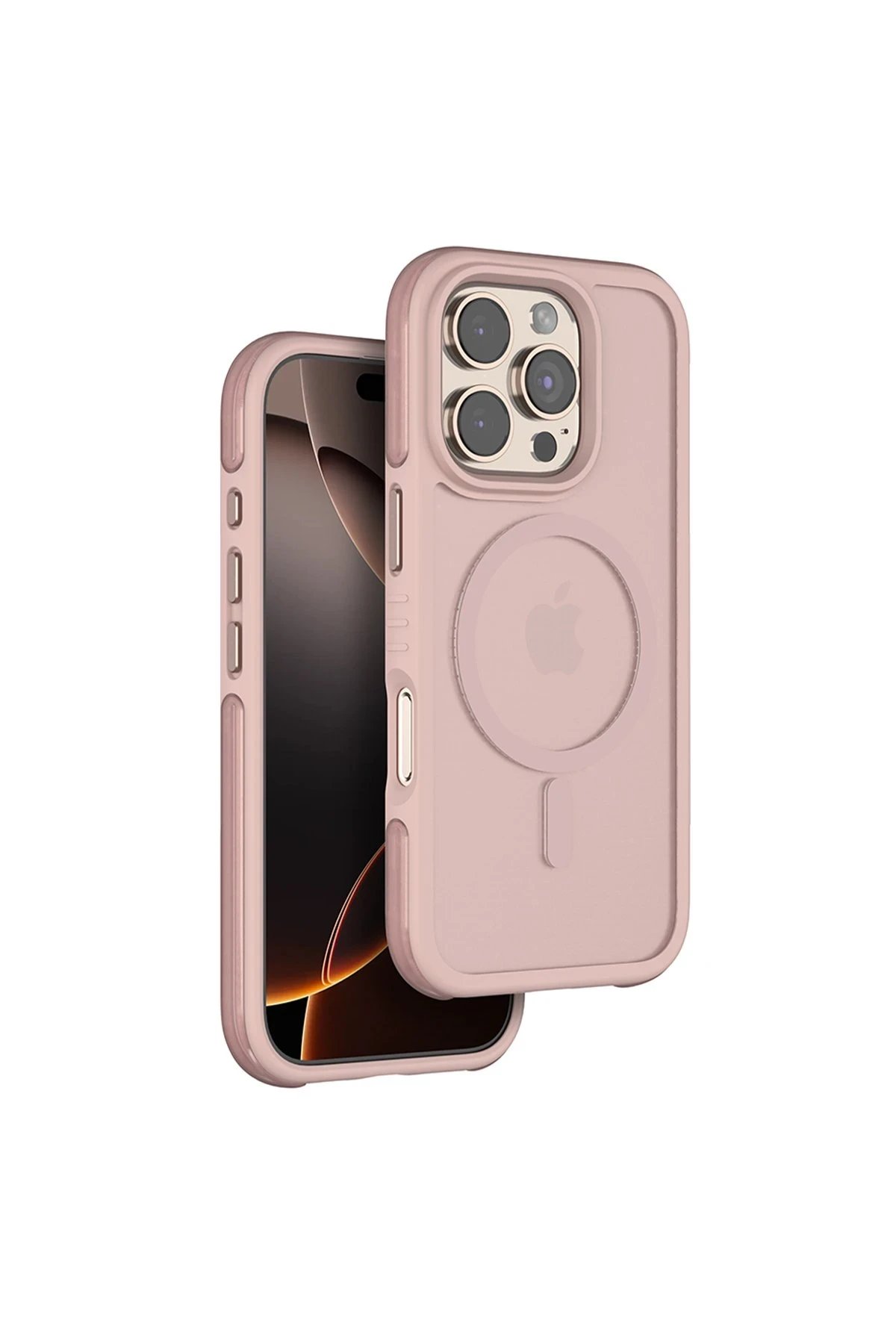 Venco iPhone 16 Pro Max Orbit Magsafe Kapak - Rose Gold