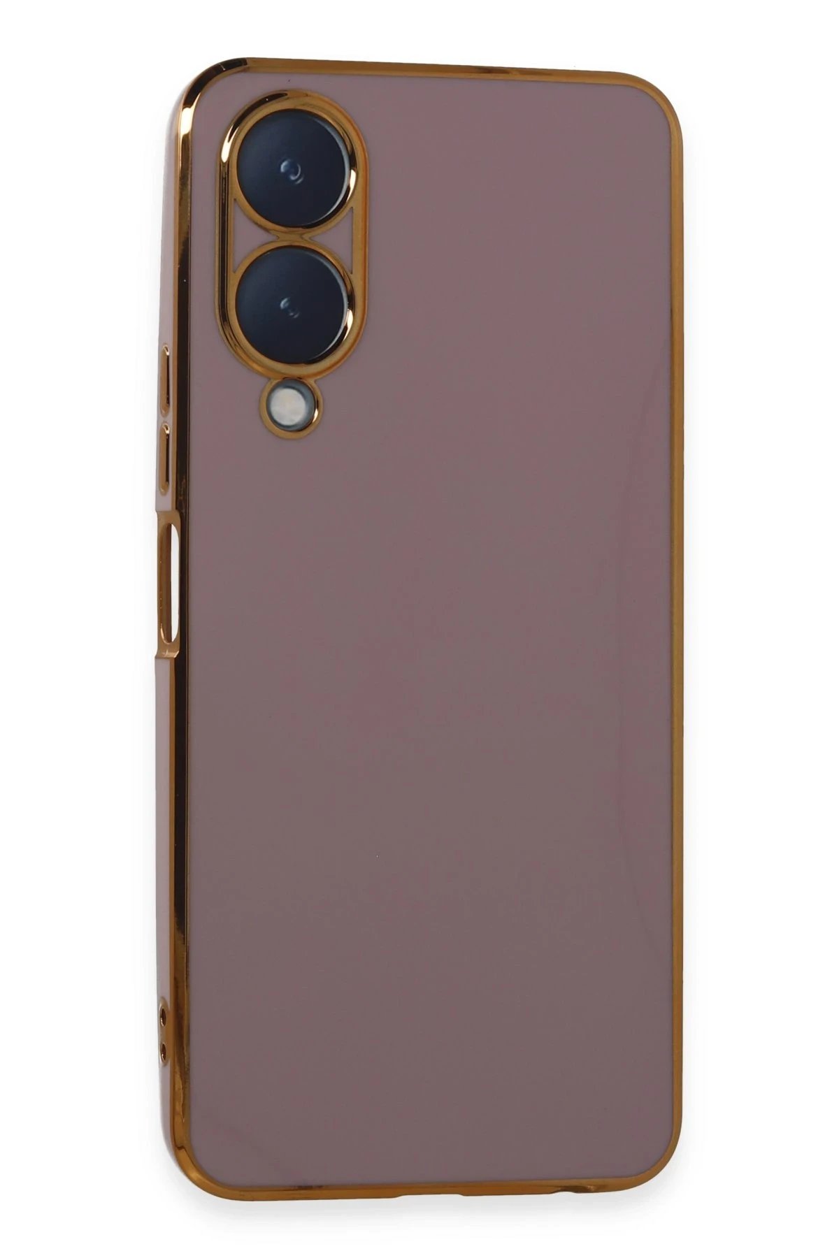 Vivo Y17S Kılıf Volet Silikon - Mor