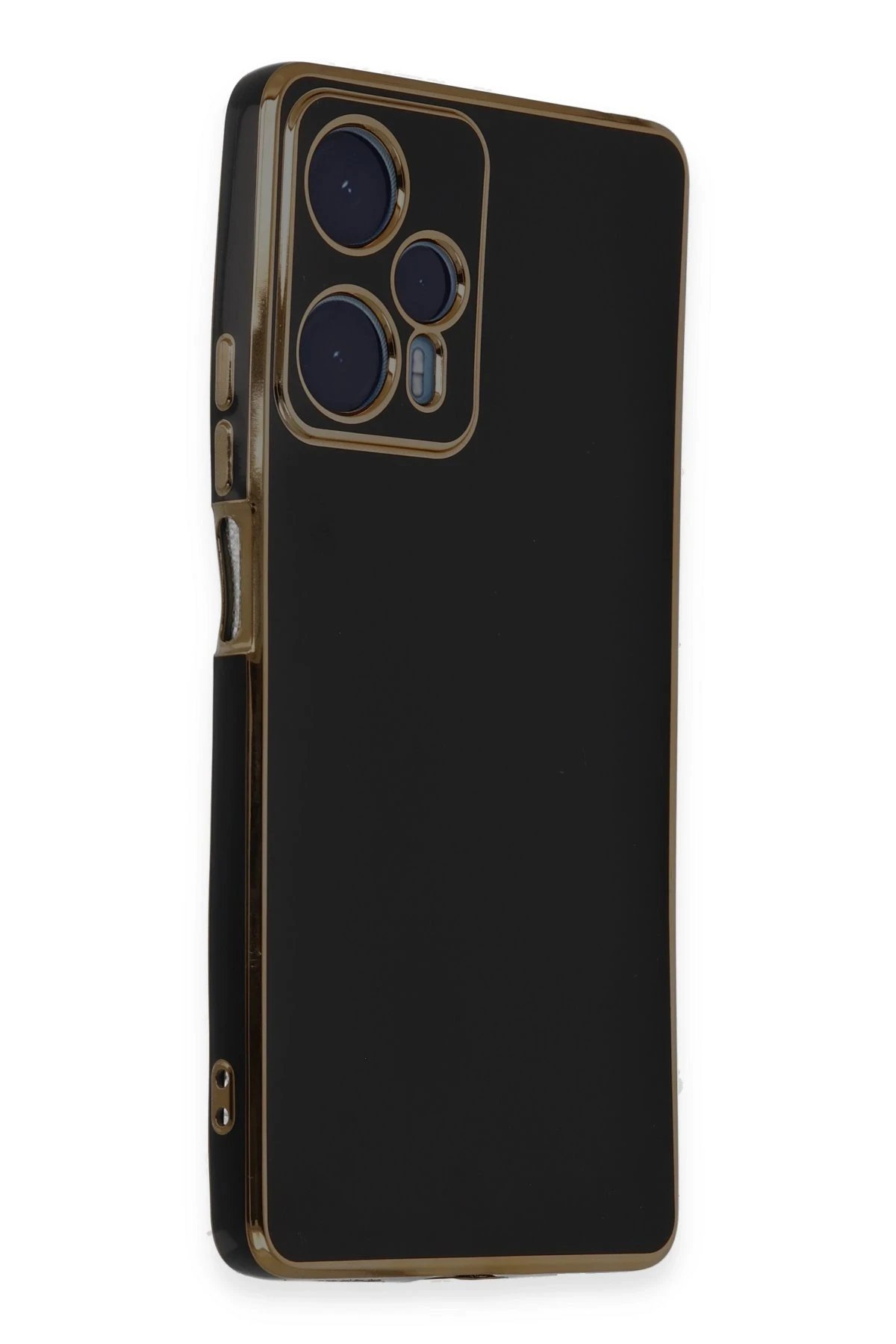 Xiaomi Poco F5 Kılıf Volet Silikon - Siyah