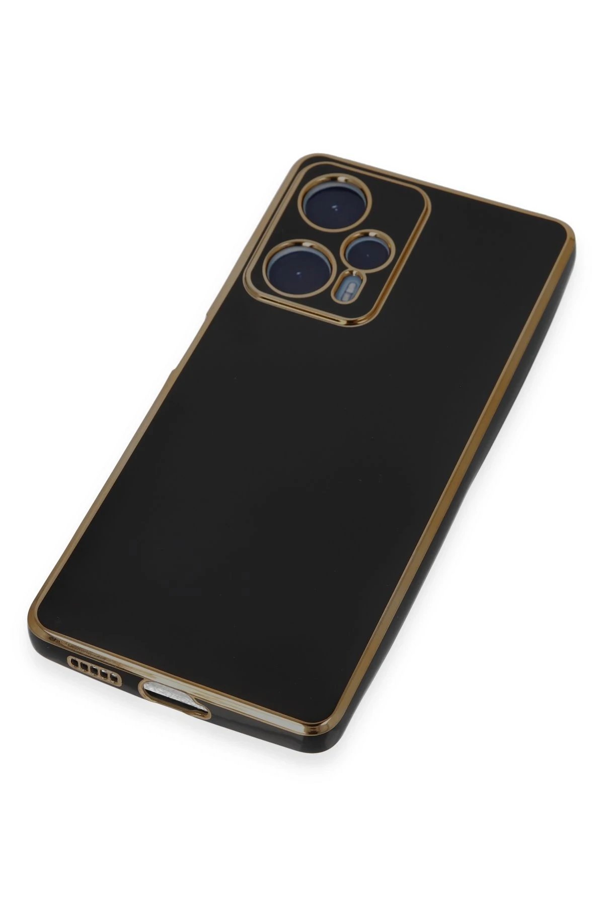 Xiaomi Poco F5 Kılıf Volet Silikon - Siyah