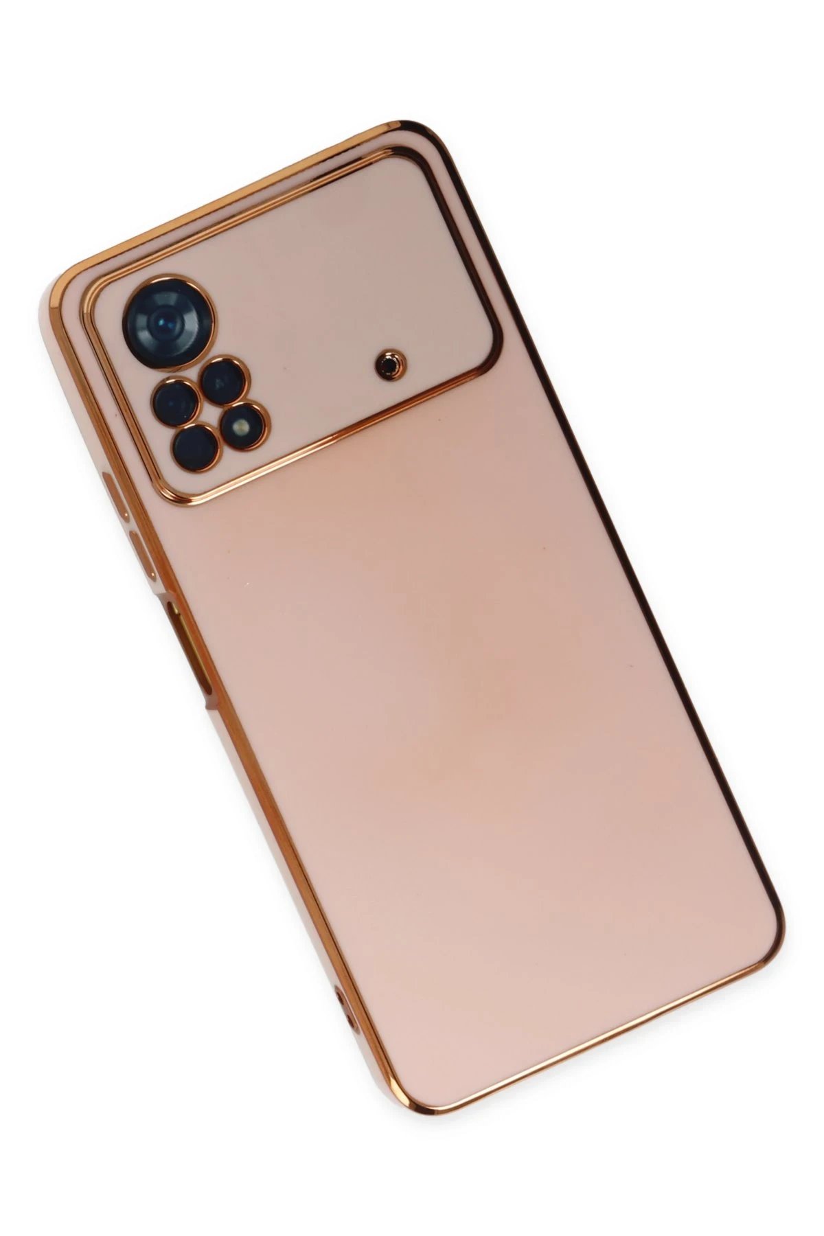Xiaomi Poco X4 Pro 5G Kılıf Volet Silikon - Pembe