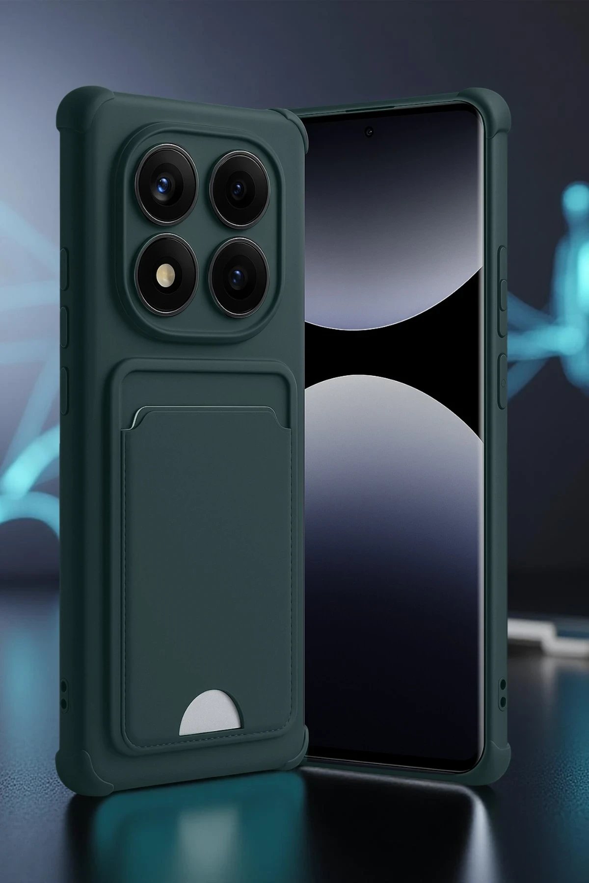 Xiaomi Redmi Note 14 Pro Plus Kelvin Kartvizitli Silikon - Bordo