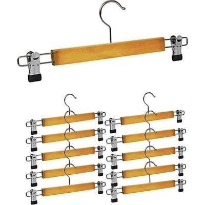 10 ADET AHŞAP METAL UÇLU PANTOLON VE ETEK ASKISI