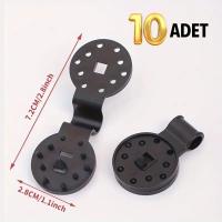 10 Adet Güneşlik Filesi Sabitleme Klipsleri, Gölgelik Bezi ve Brandalar İçin Dayanıklı Plastik Kelepçe Kancaları