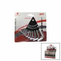 10 PARÇA  KARTLI ALYAN ANAHTAR TAKIM SETİ120MM-NO-1.5-10