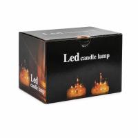 12 ADET LED CANDLE KAMP BÜYÜK BOY= ÇAP:5CM - Y: 16CM PİLLİ LED MUM MİKA KRİSTAL PLASTİK YAKUT-13637