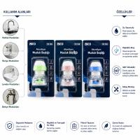 12 ADET MUSLUK UCU FİLTRESİ AKORDİYON - PERVANELİ 360° 16-19MM TÜM MUSLUKLARA UYUM KİREÇLENME YAPMAZ