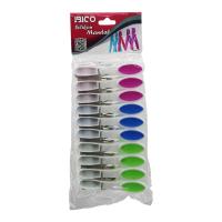 120 ADET RENKLİ SİLİKON AĞIZ - BAS-AÇ BEYAZ PLASTİK MANDAL