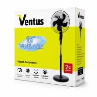 16 INC İNÇ EV TİPİ AYAKLI VANTİLATÖR 45W 5 PLS.PERVANE 3 KADEME HIZ FAN