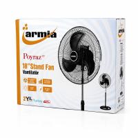18 İNÇ SANAYİ VANTİLATÖR  3 METAL KANAT: ÇAP:56CM - Y: 140CM - 3 KADEME HIZ   80W