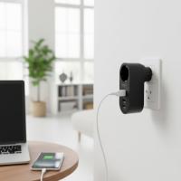 2 USB,1 TYPE-C Girişli 1'li Çocuk Korumalı,Isıya Karşı Dayanıklı 2500Watt Termal Akım Korumalı Priz