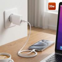 20W Hızlı Şarj Adaptörü USB-C to Lightning Kablolu – PD Destekli Süper Hızlı Şarj Cihazı